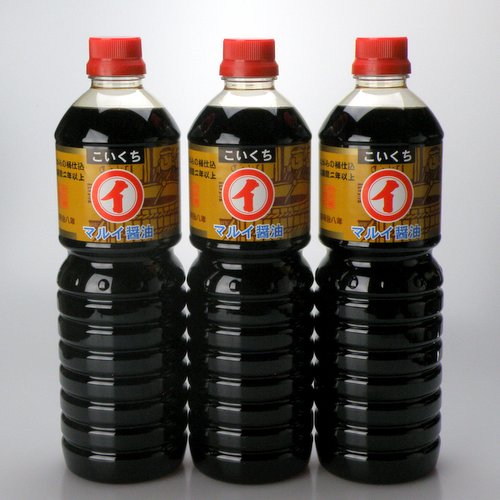 濃口醤油1ℓ+箱代(3本セット)